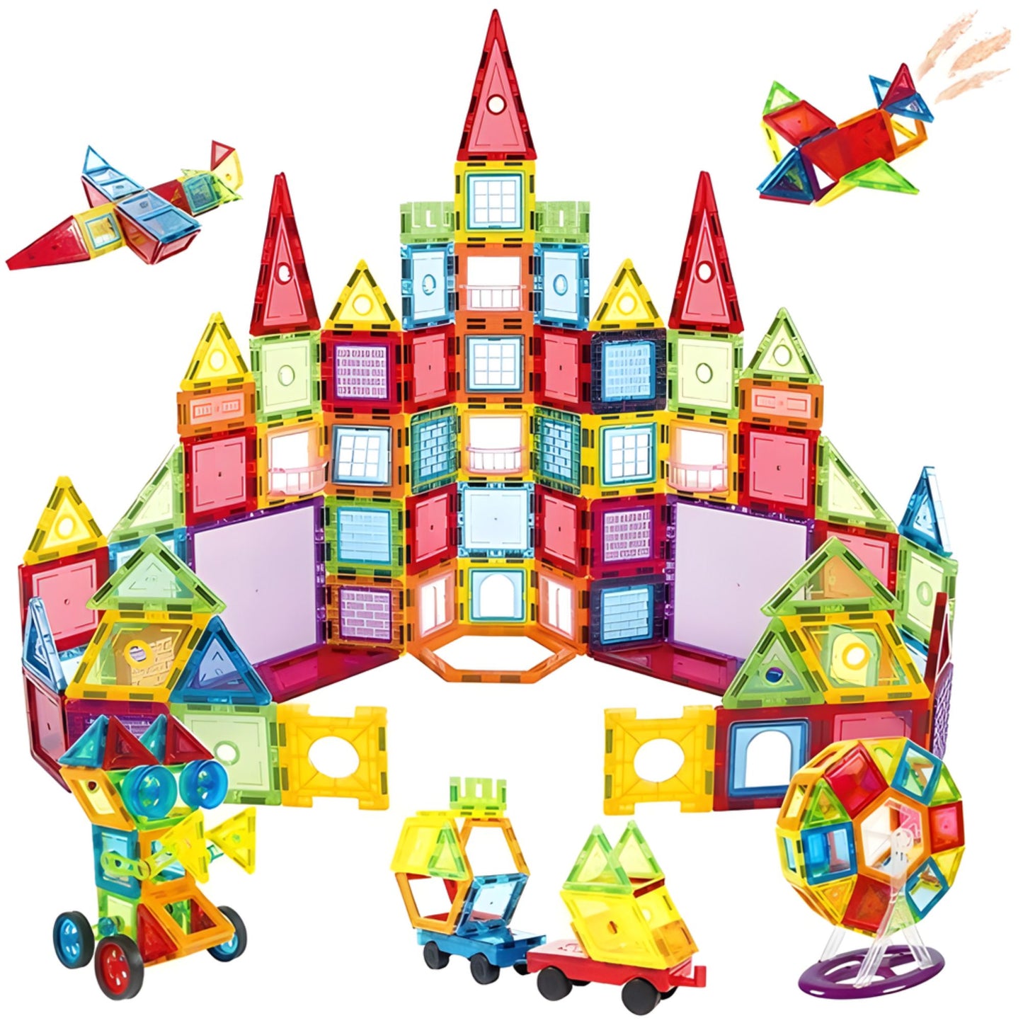 Klocki Magnetyczne Konstrukcyjne 3D 130 elementów