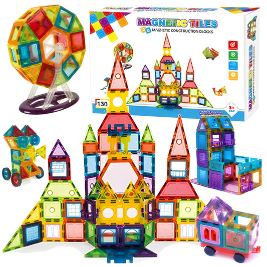 Klocki Magnetyczne Konstrukcyjne 3D 130 elementów